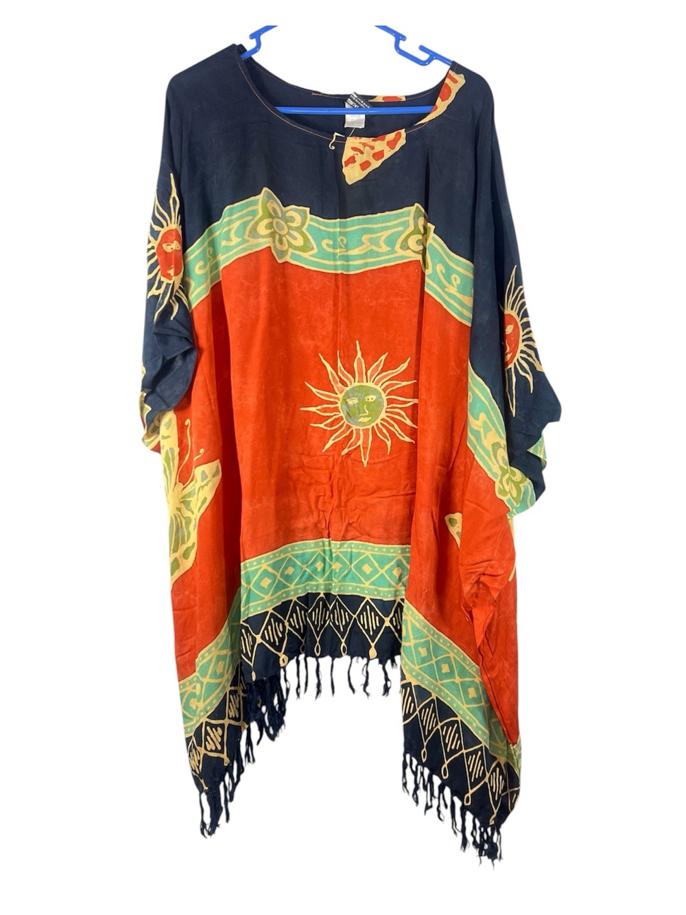 NWT Koko Knot Celestial Oversized Poncho Cover Up Kimono Blouse One Size